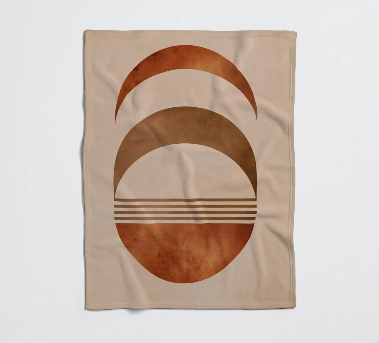 Design boho a semicerchio coperta in pile da Whole©