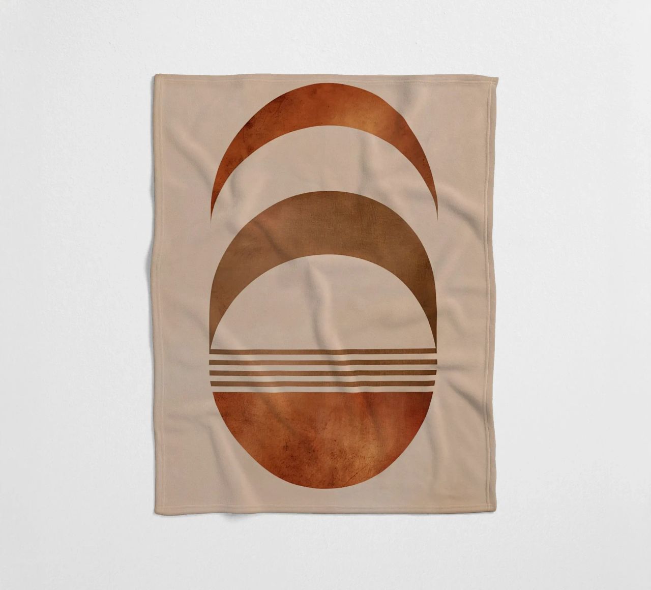 Design boho a semicerchio coperta in pile da Whole©