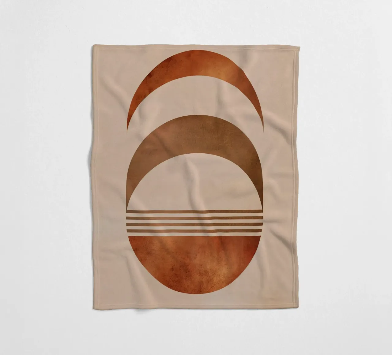 Design boho a semicerchio coperta in pile da Whole©