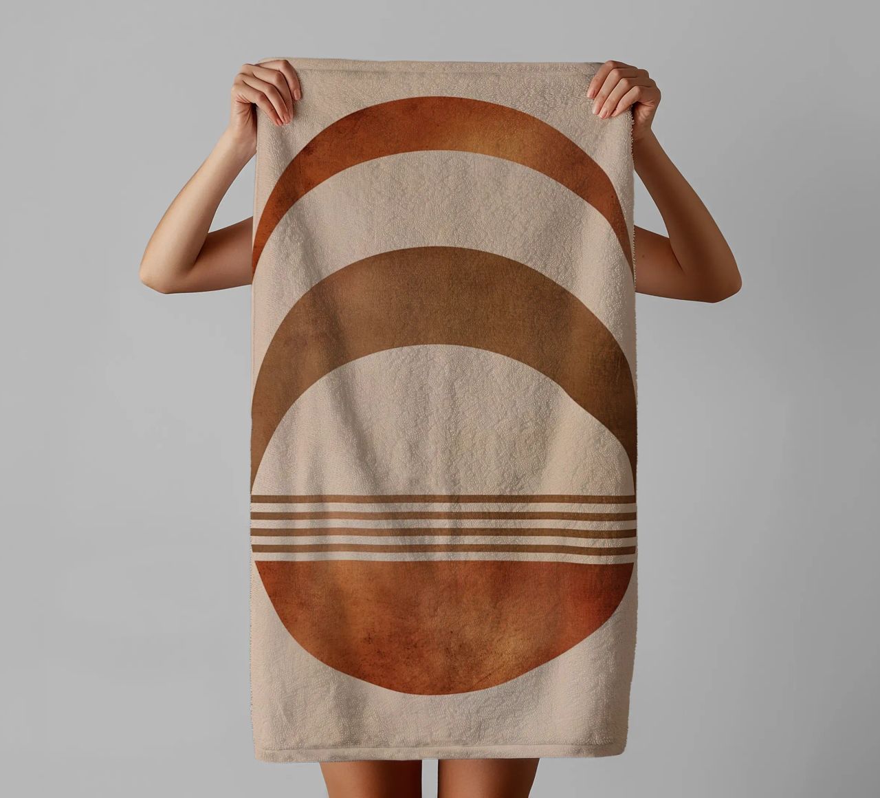 Design boho a semicerchio asciugamano da bagno da Whole©