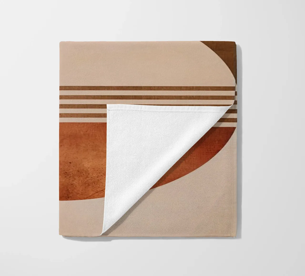 Design boho a semicerchio telo mare da Whole©