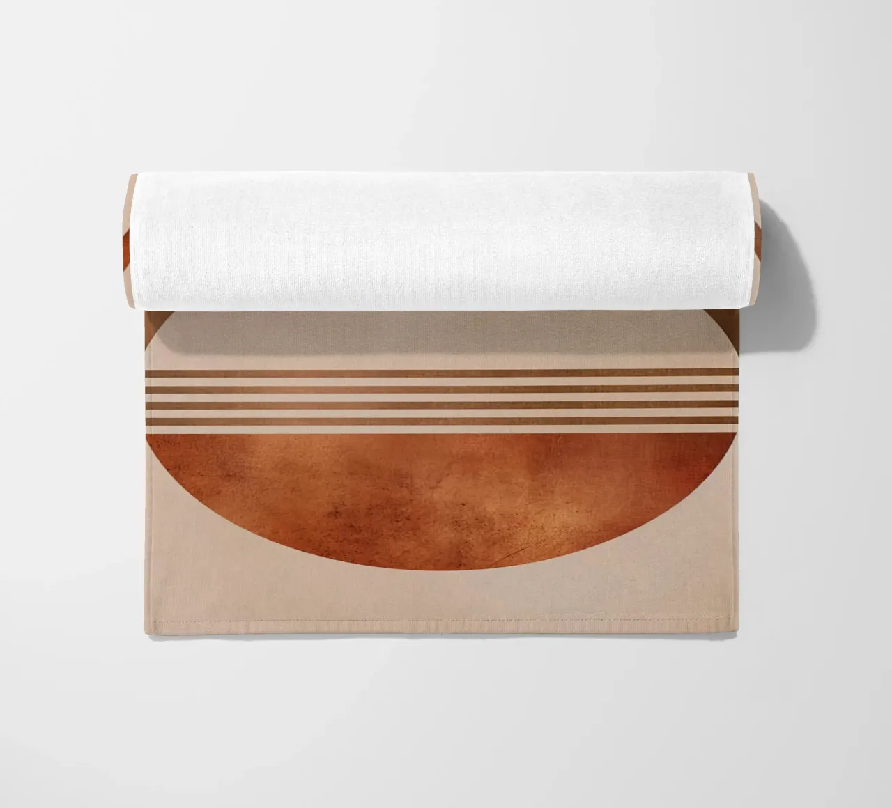 Design boho a semicerchio telo mare da Whole©