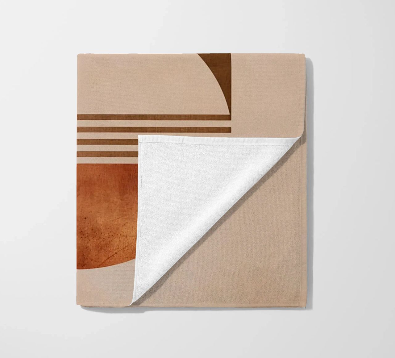 Design boho a semicerchio telo mare da Whole©