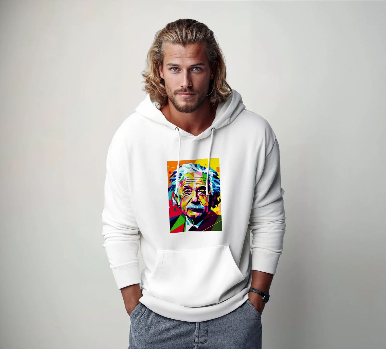 Albert Einstein felpa con cappuccio da HopeStudio