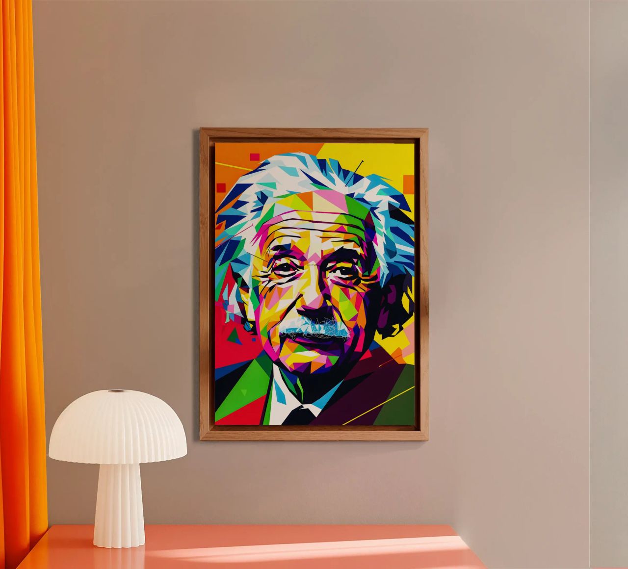 Albert Einstein alluminio dibond da HopeStudio