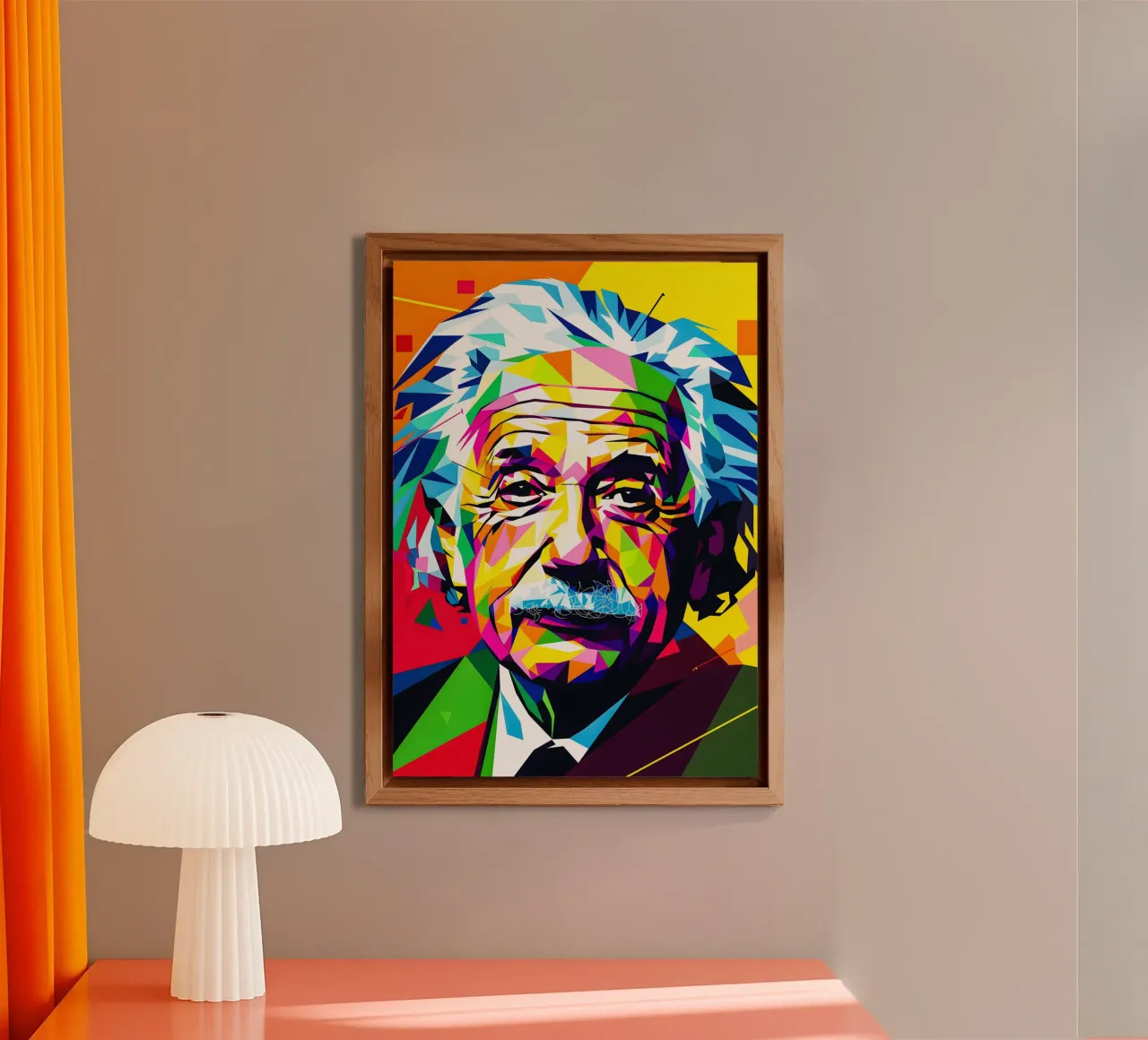 Albert Einstein alluminio dibond da HopeStudio