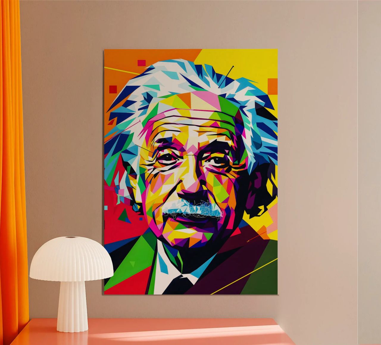 Albert Einstein alluminio dibond da HopeStudio