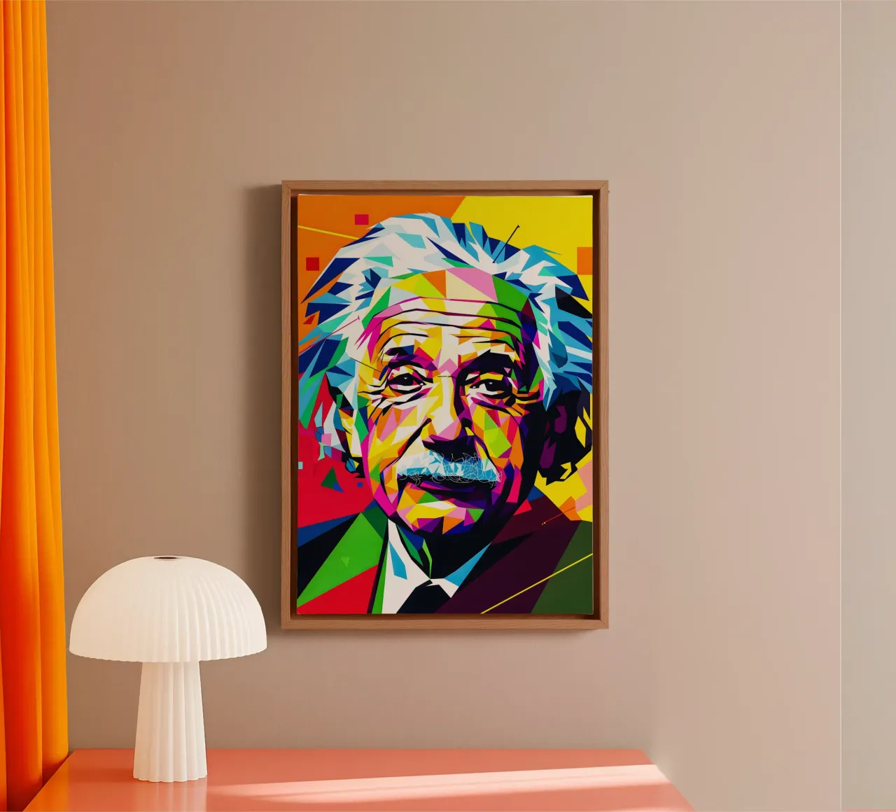 Albert Einstein tela con Cornice a cassetta da HopeStudio
