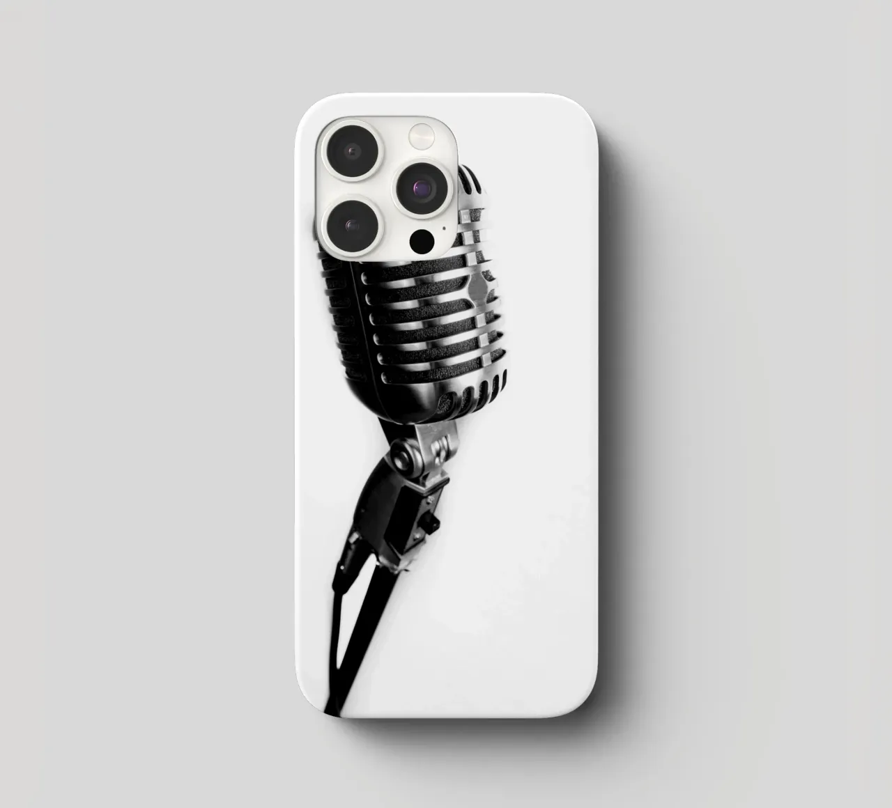 Microfono classico cover iphone da anderm