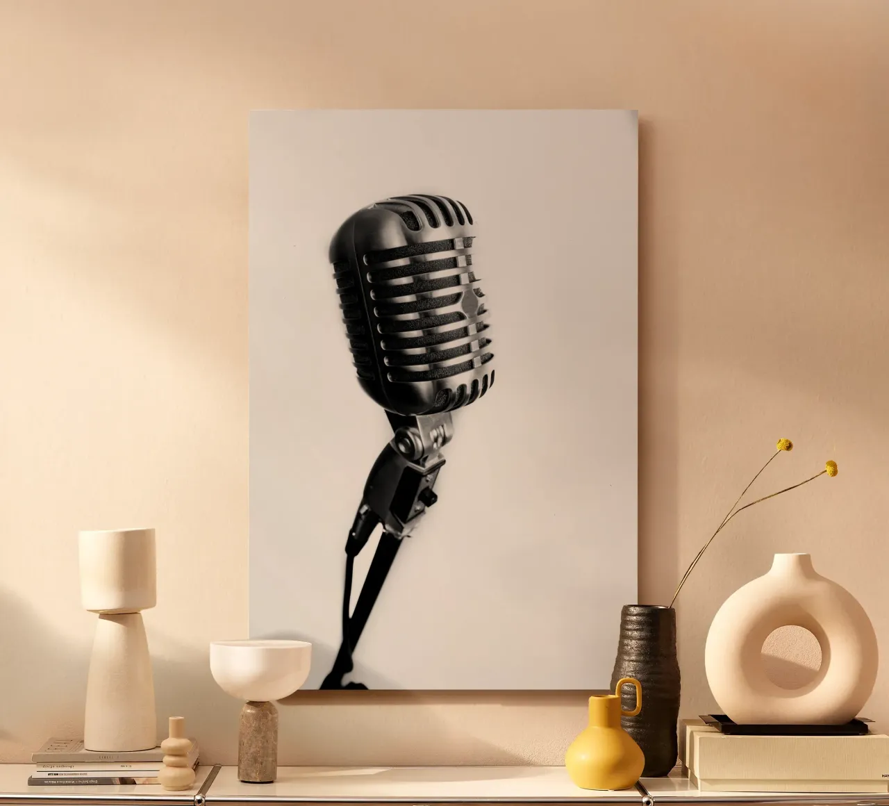 Microfono classico alluminio dibond da anderm