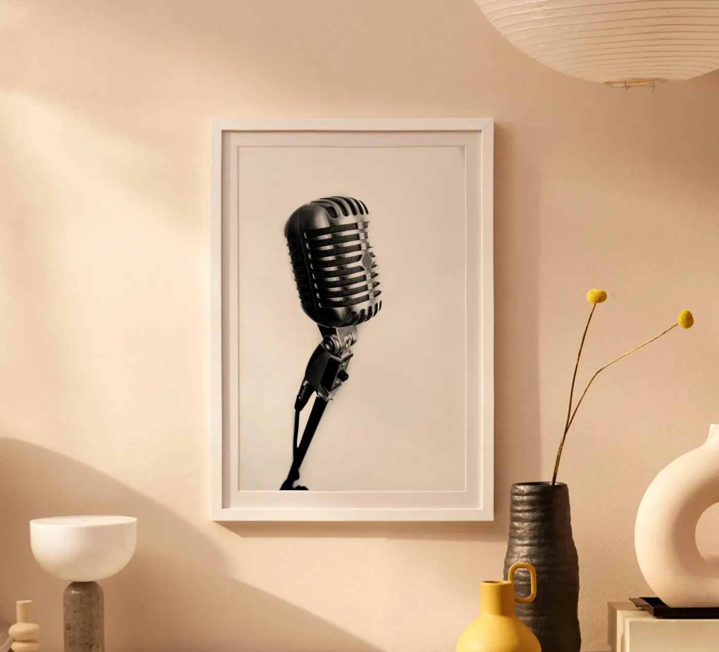 Classic microphone poster by anderm