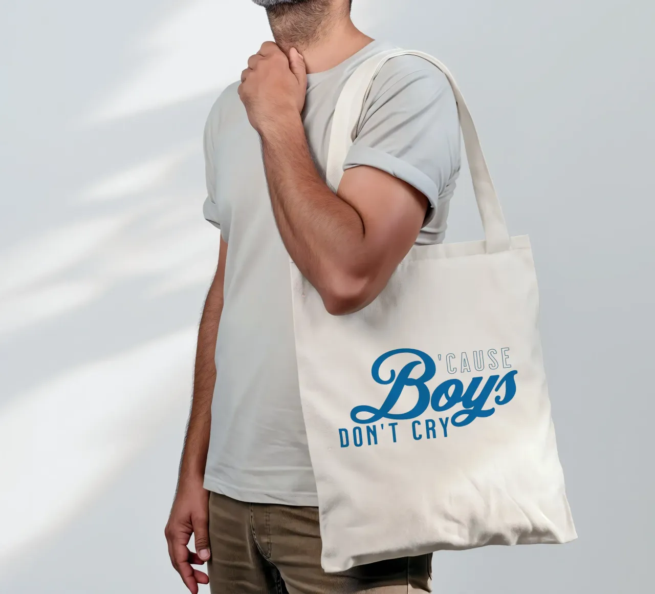 I ragazzi non piangono borsa in juta da Gunawan Rb