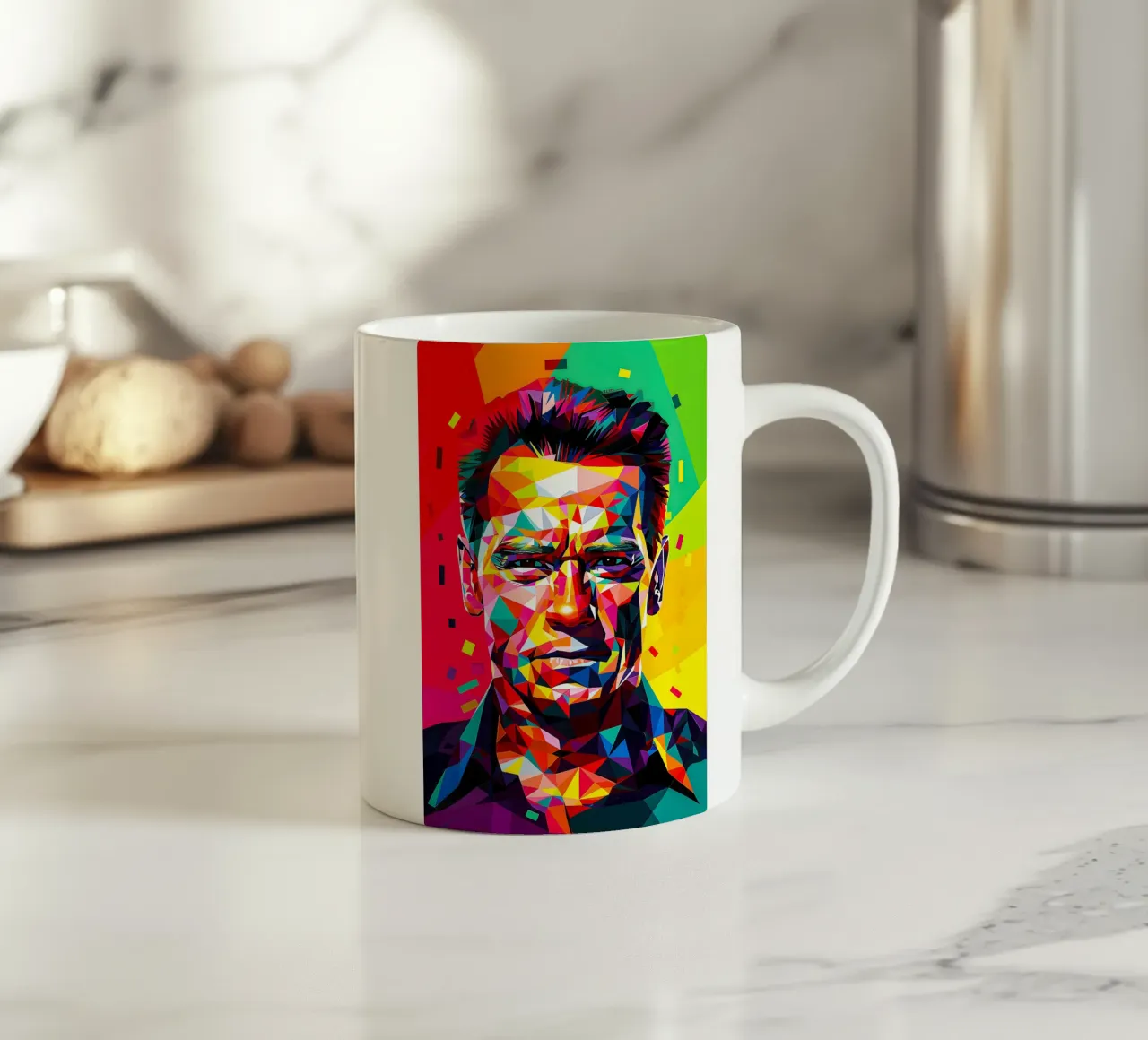 Arnold Schwarzenegger tazza in ceramica da HopeStudio