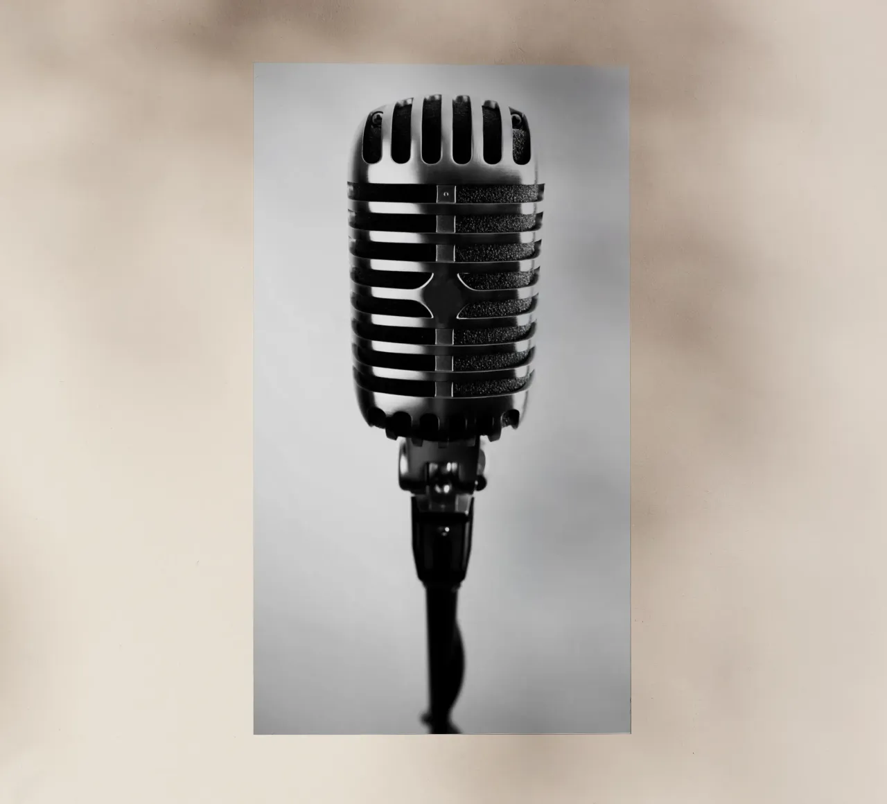 Microfono classico pellicola backlit da anderm