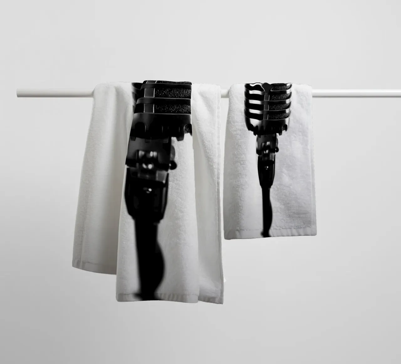 Microfono classico asciugamano da bagno da anderm