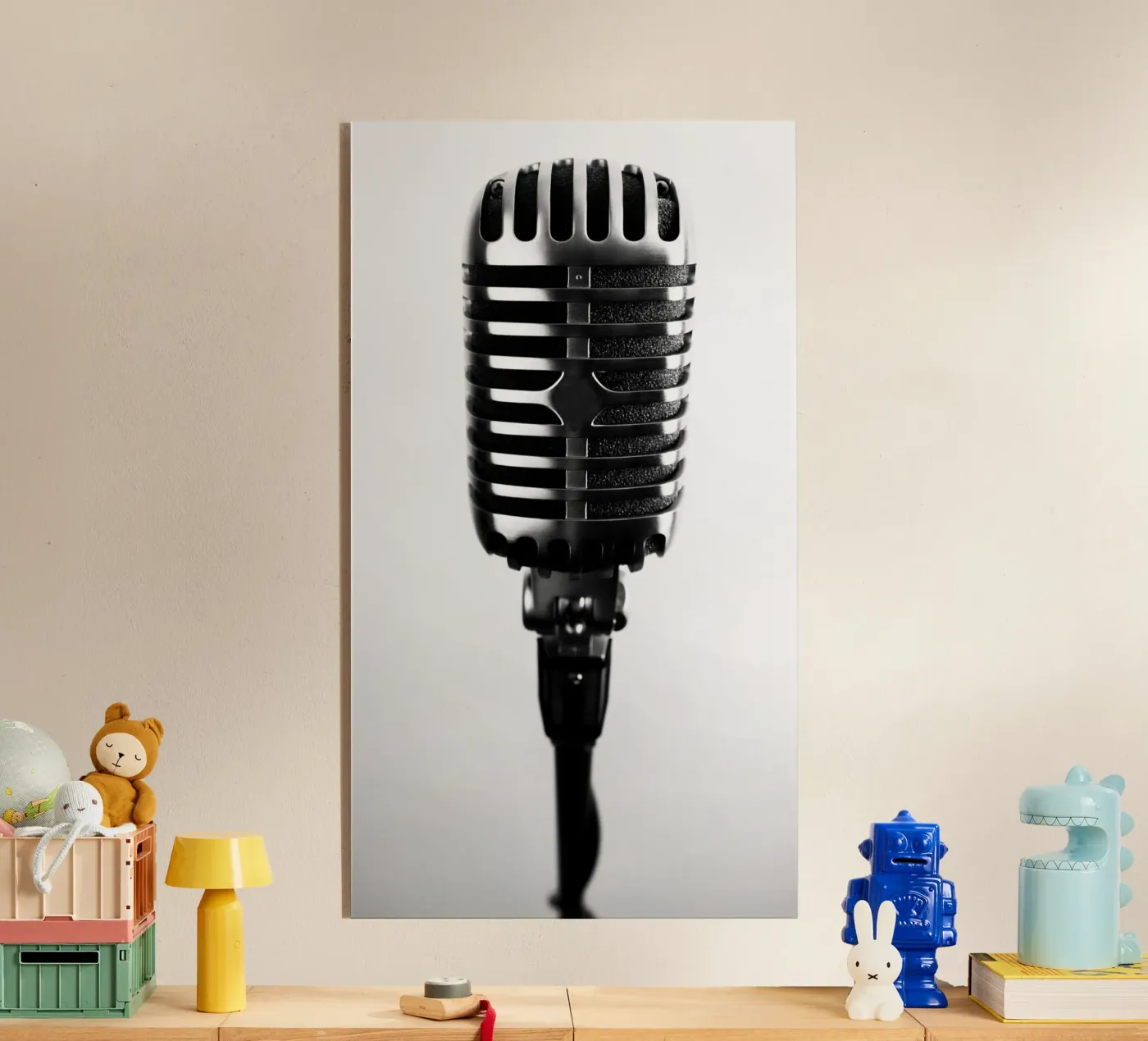 Microfono classico plexiglass da anderm