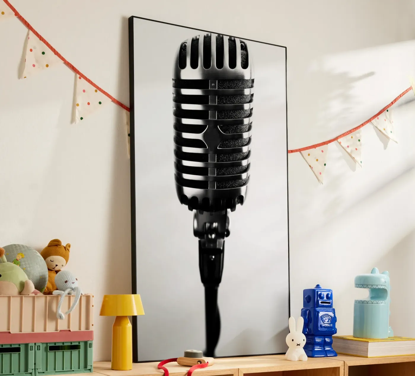 Microfono classico alluminio dibond da anderm