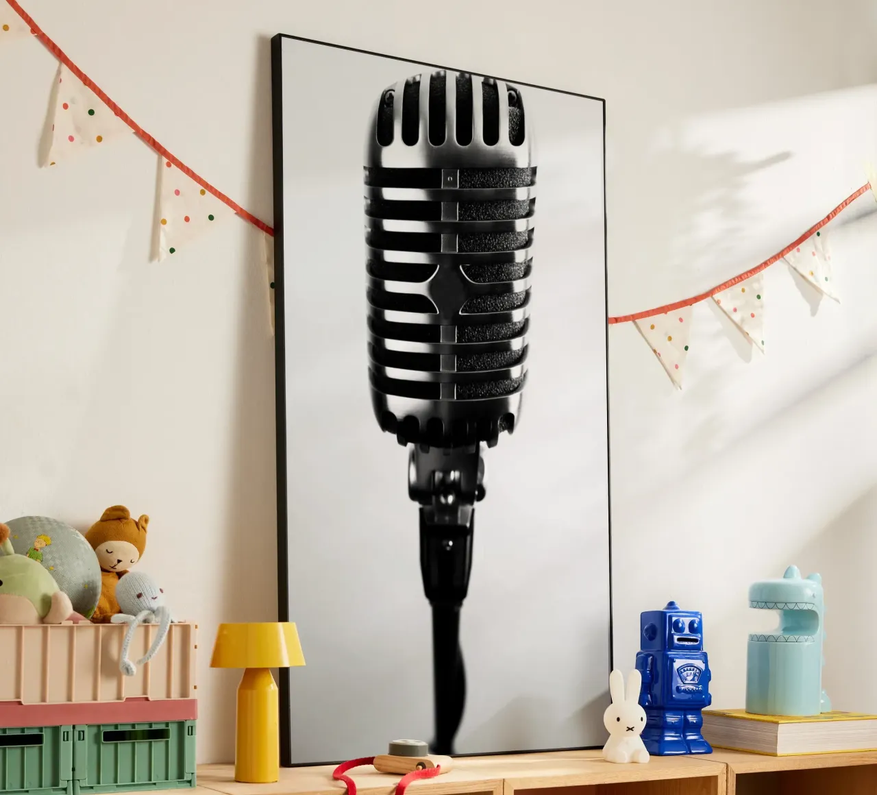 Microfono classico alluminio dibond da anderm