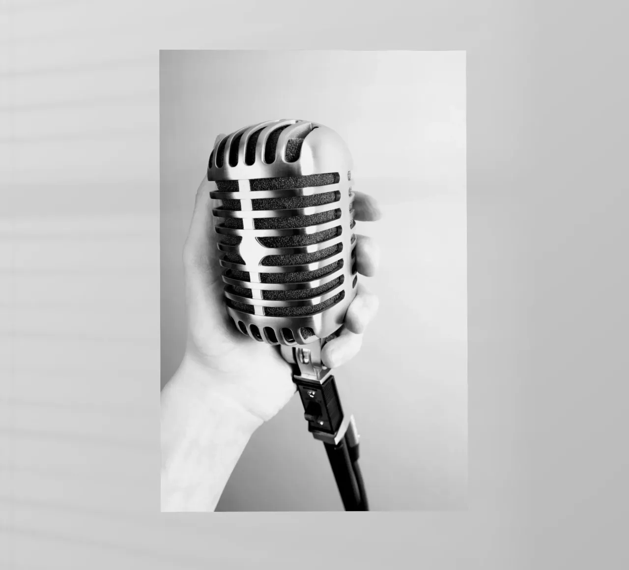 Microfono classico pellicola backlit da anderm