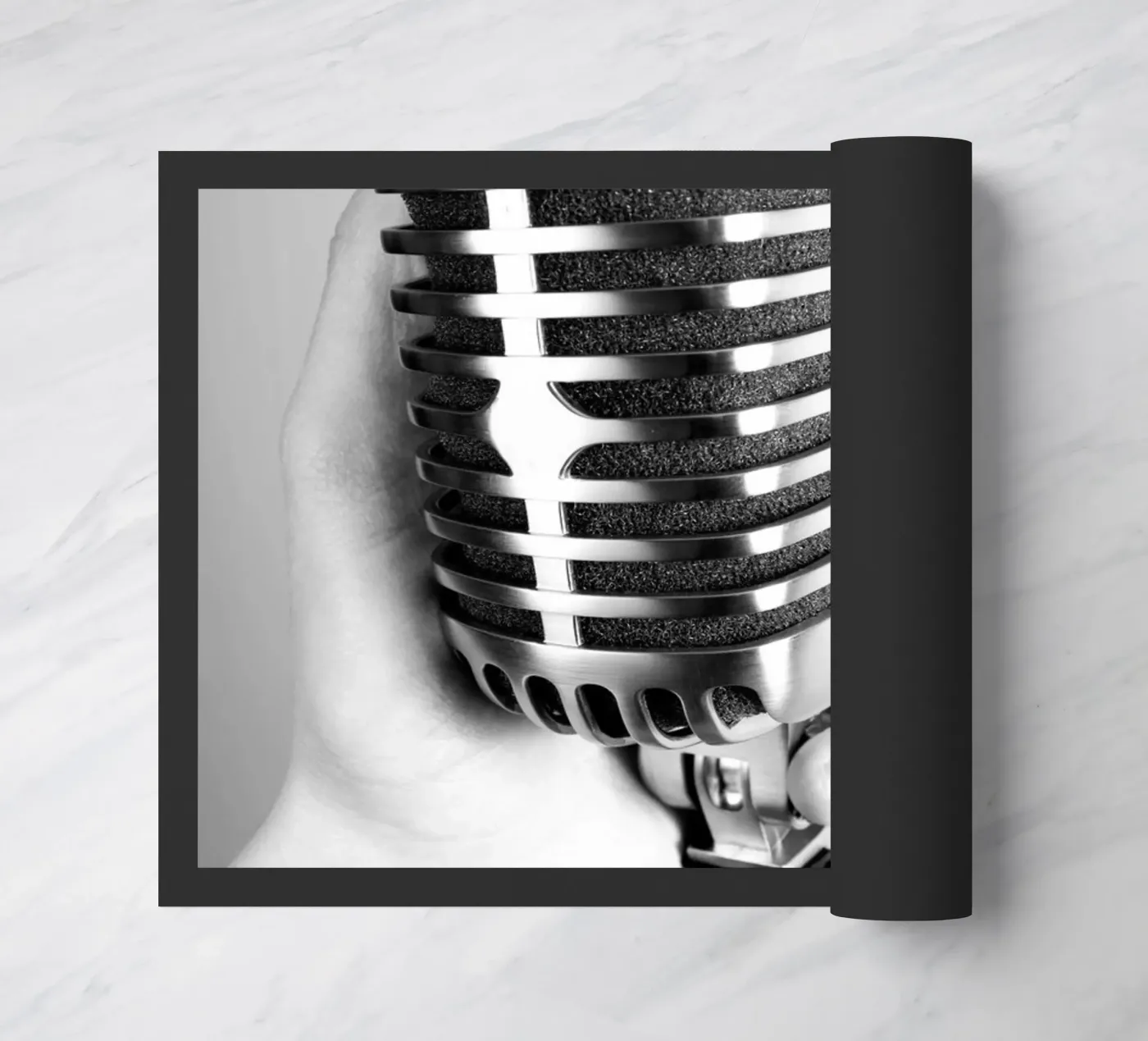 Classic microphone doormat by anderm