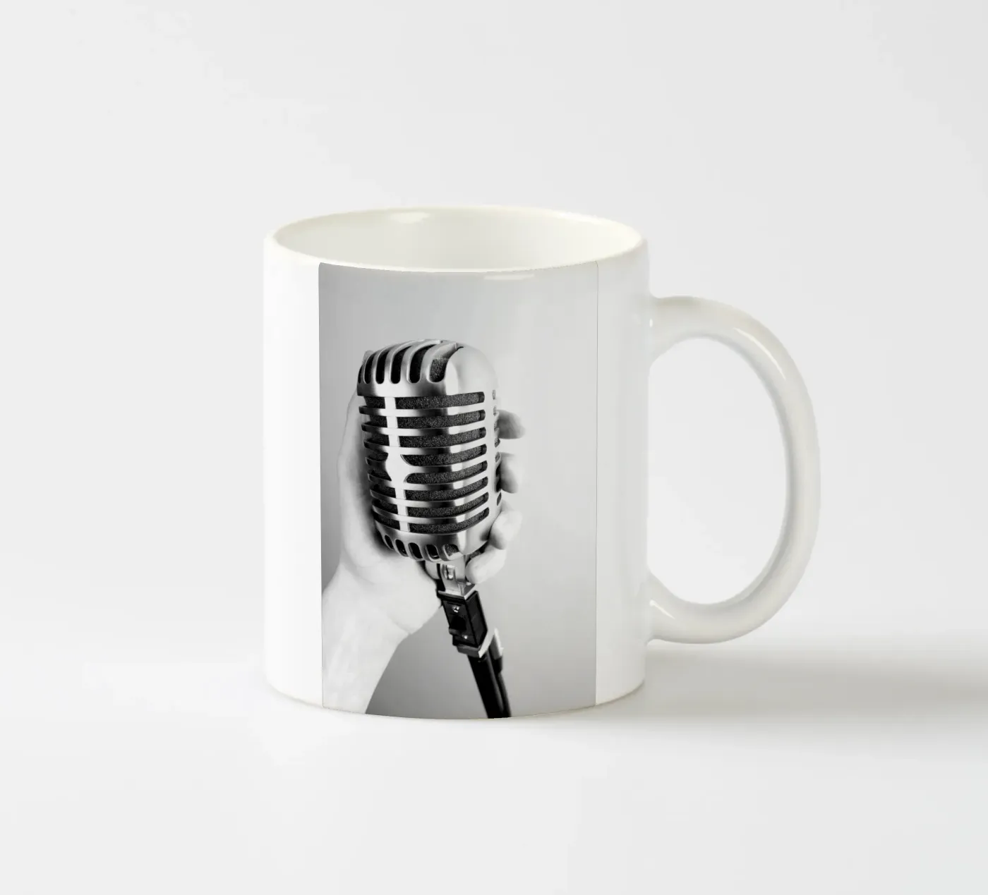 Classic microphone ceramic mug by anderm