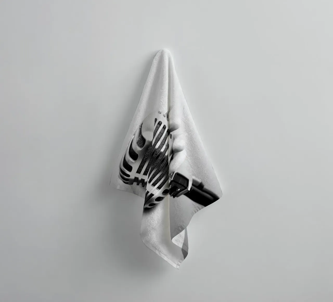 Microfono classico asciugamano da bagno da anderm