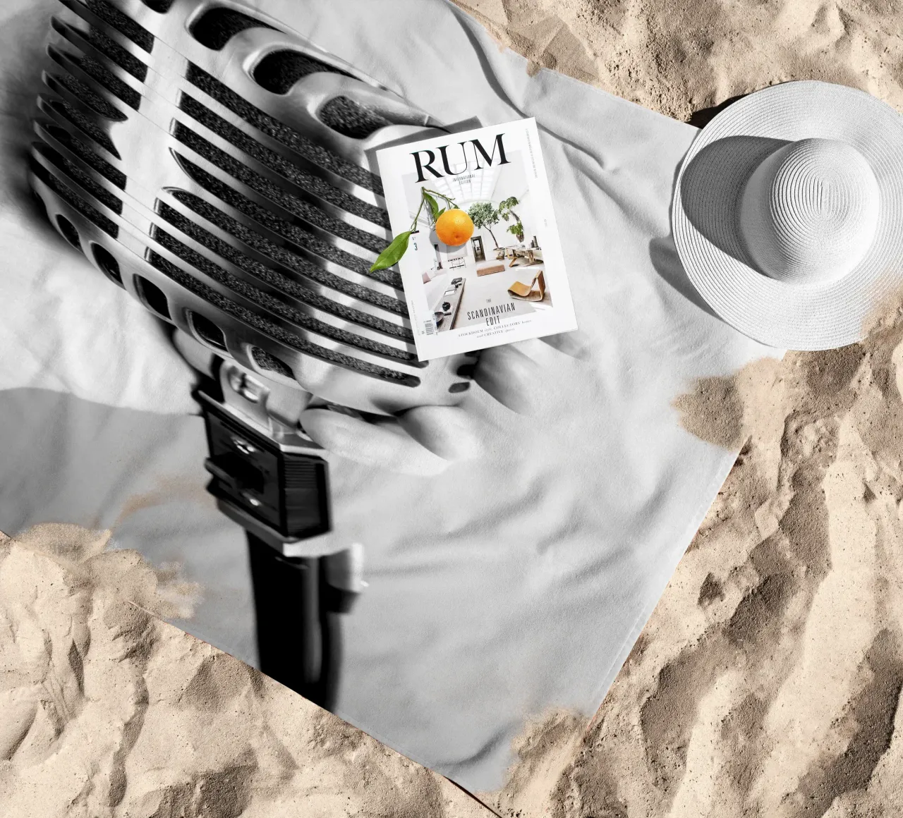 Microfono classico telo mare da anderm