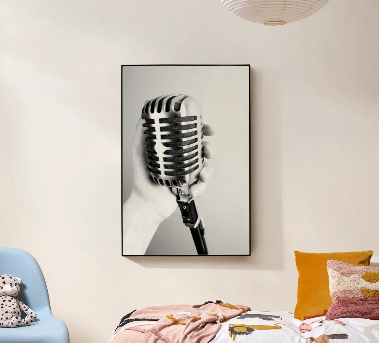 Microfono classico plexiglass da anderm