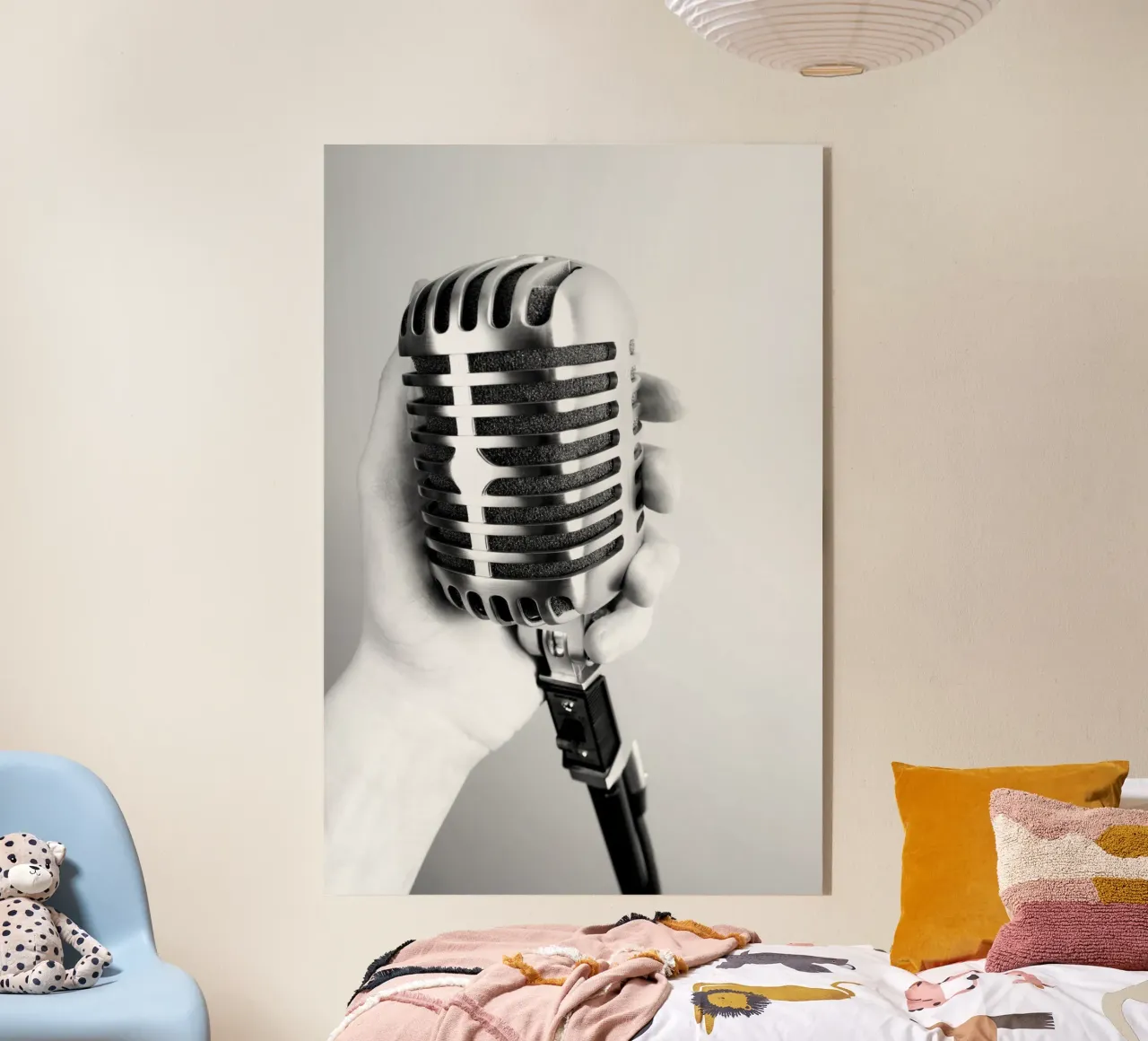 Microfono classico plexiglass da anderm