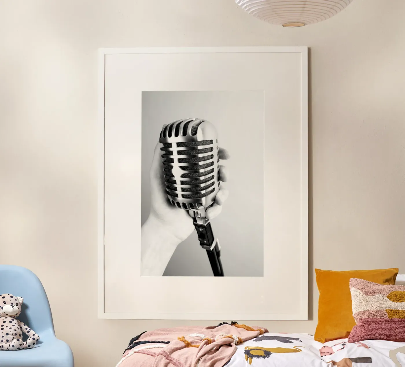 Classic microphone poster by anderm