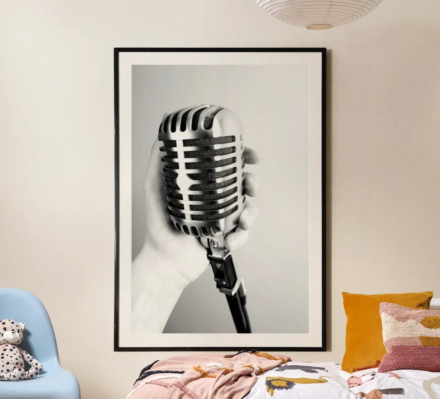Classic microphone poster by anderm