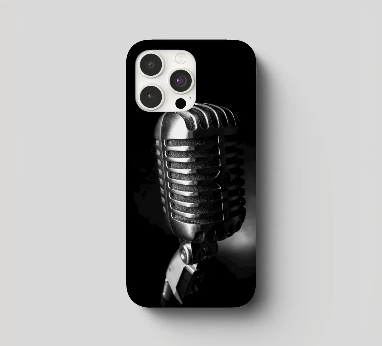 Microfono classico cover iphone da anderm