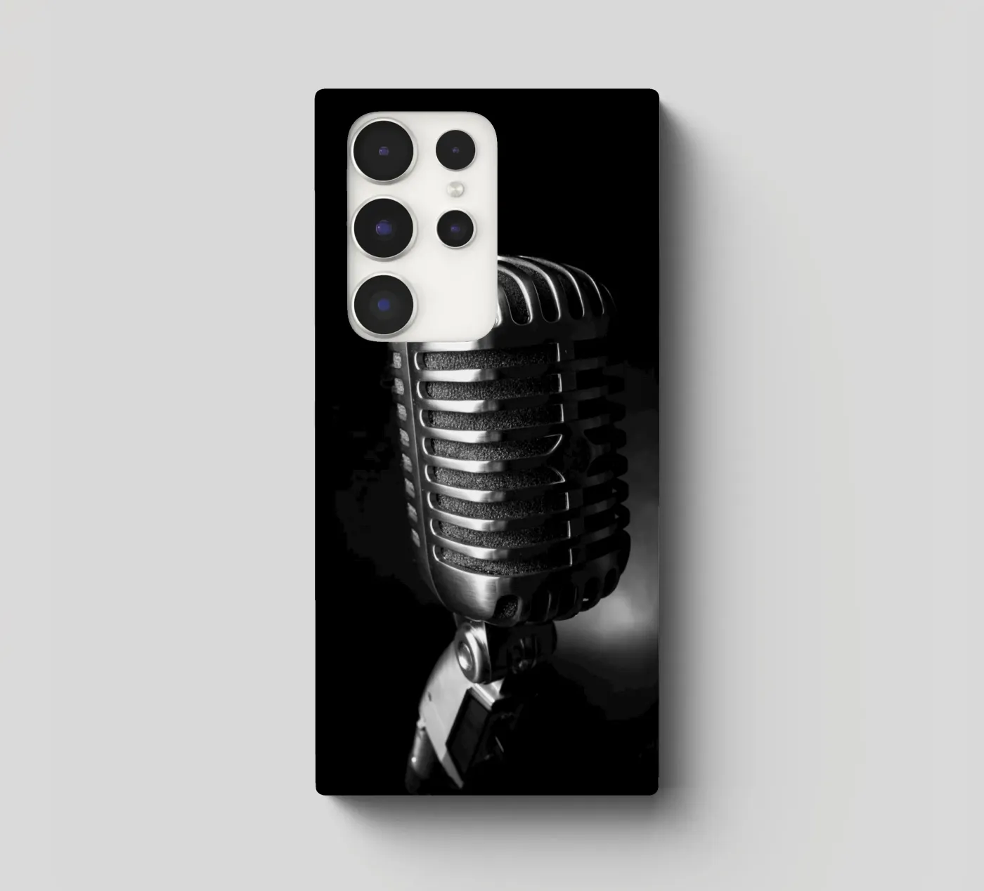 Classic microphone coque samsung de anderm