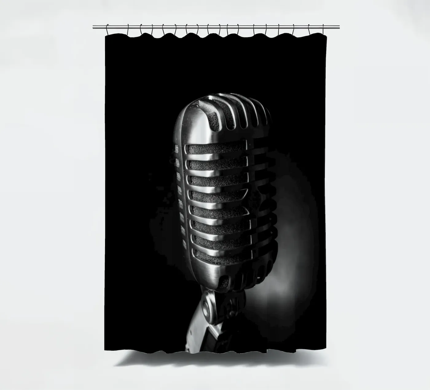 Klassisches Mikrofon Duschvorhang von anderm