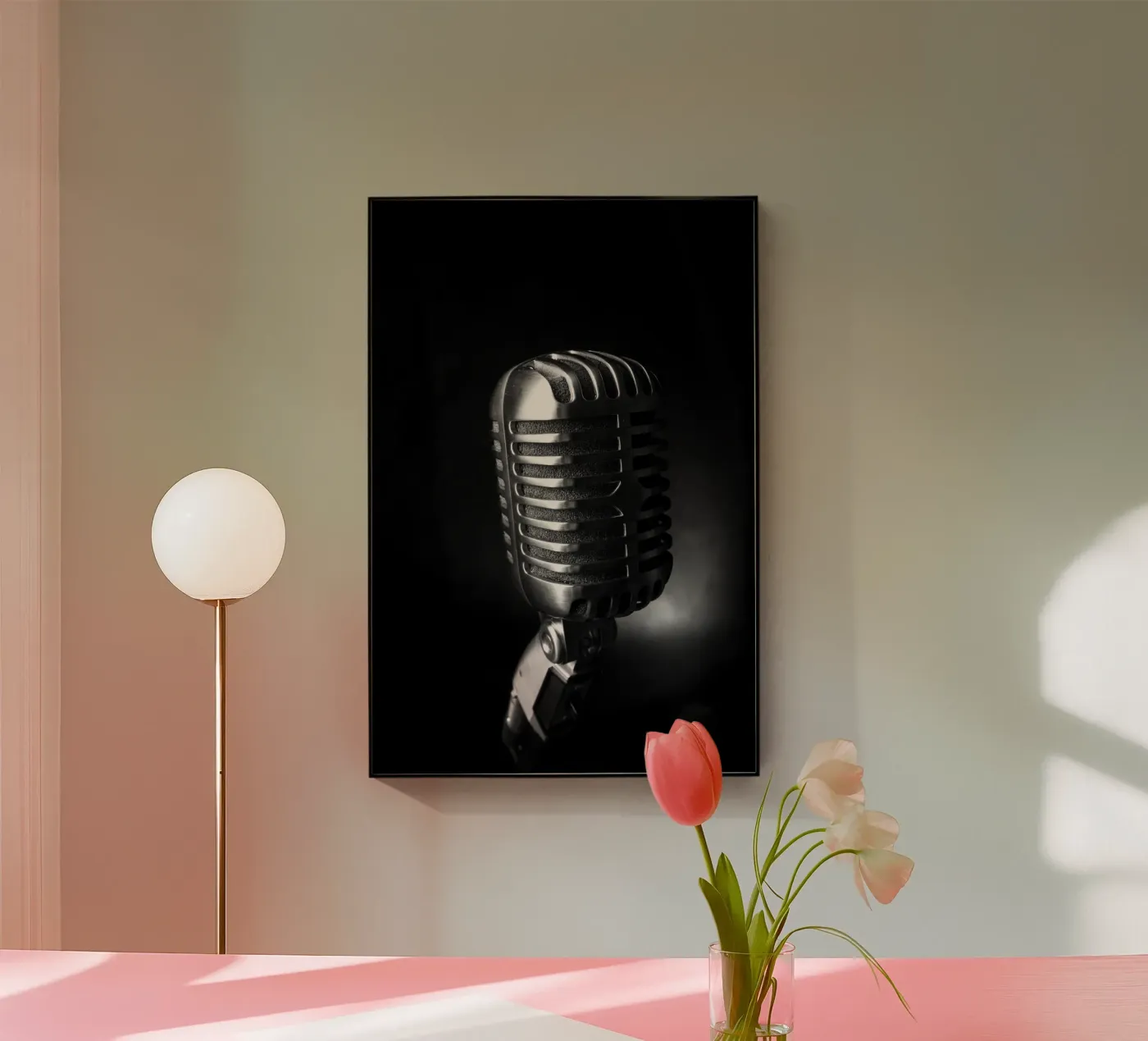 Classic microphone plexiglas de anderm