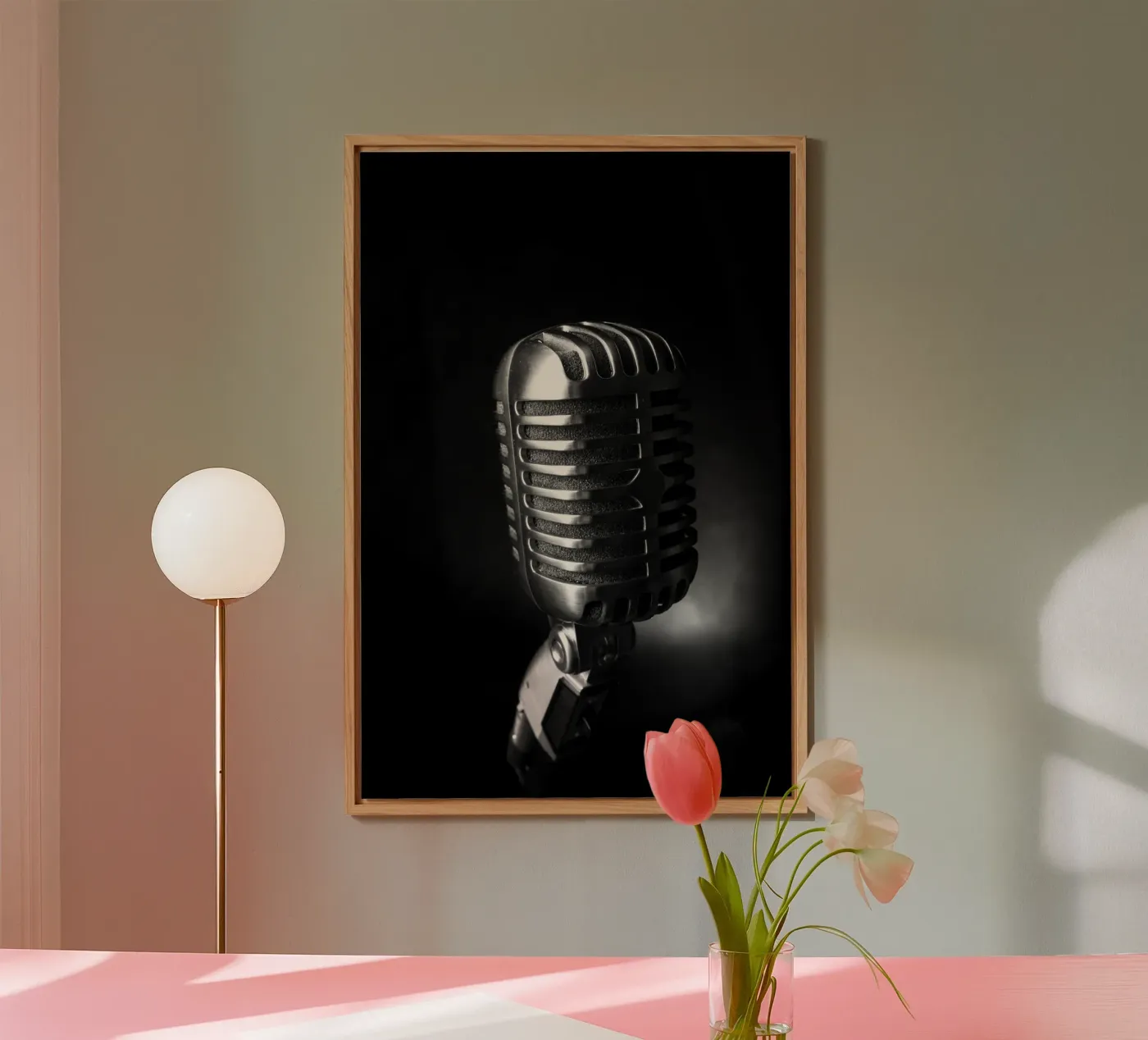 Classic microphone alluminio dibond da anderm