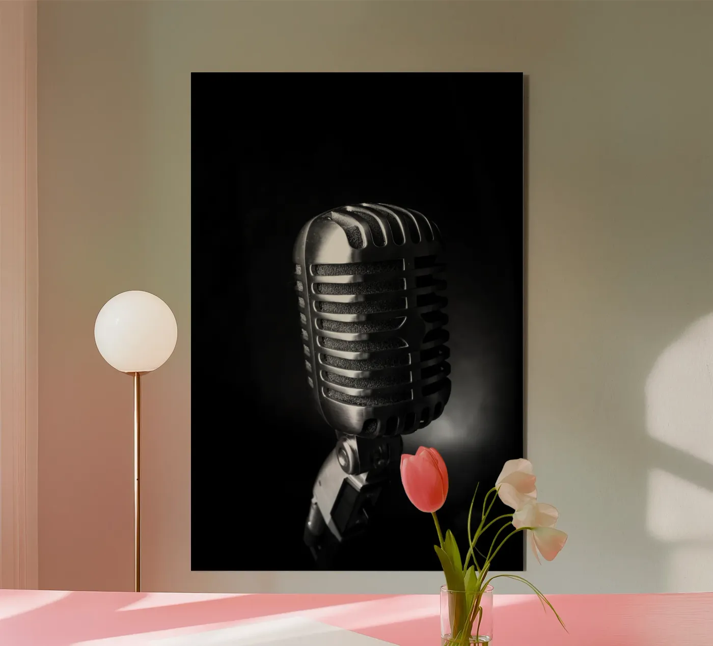 Classic microphone alluminio dibond da anderm