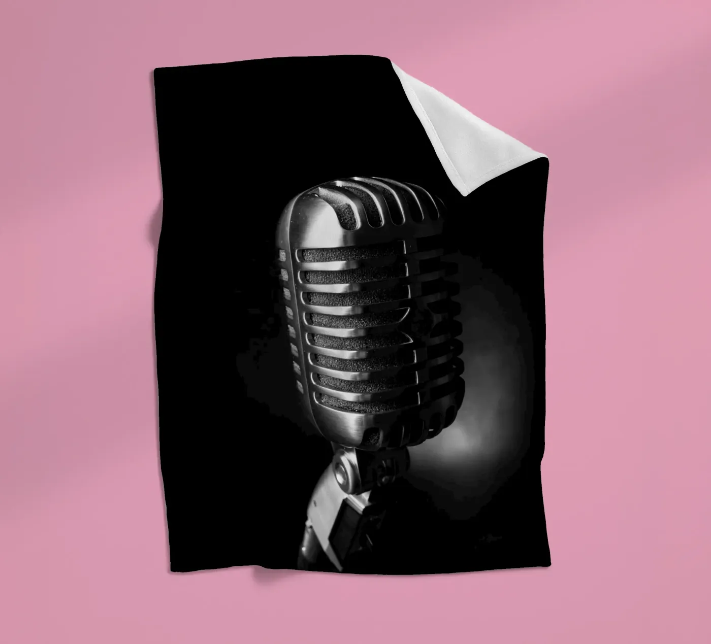 Classic microphone plaid polaire de anderm