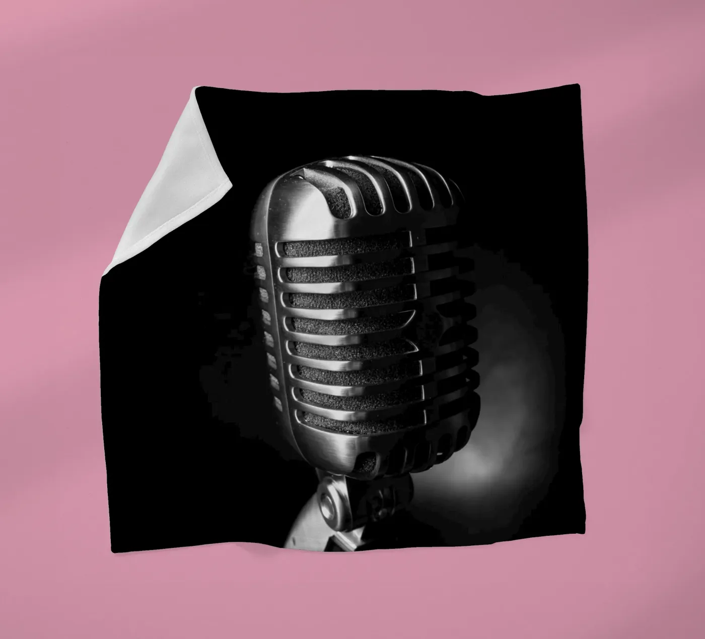 Classic microphone plaid polaire de anderm