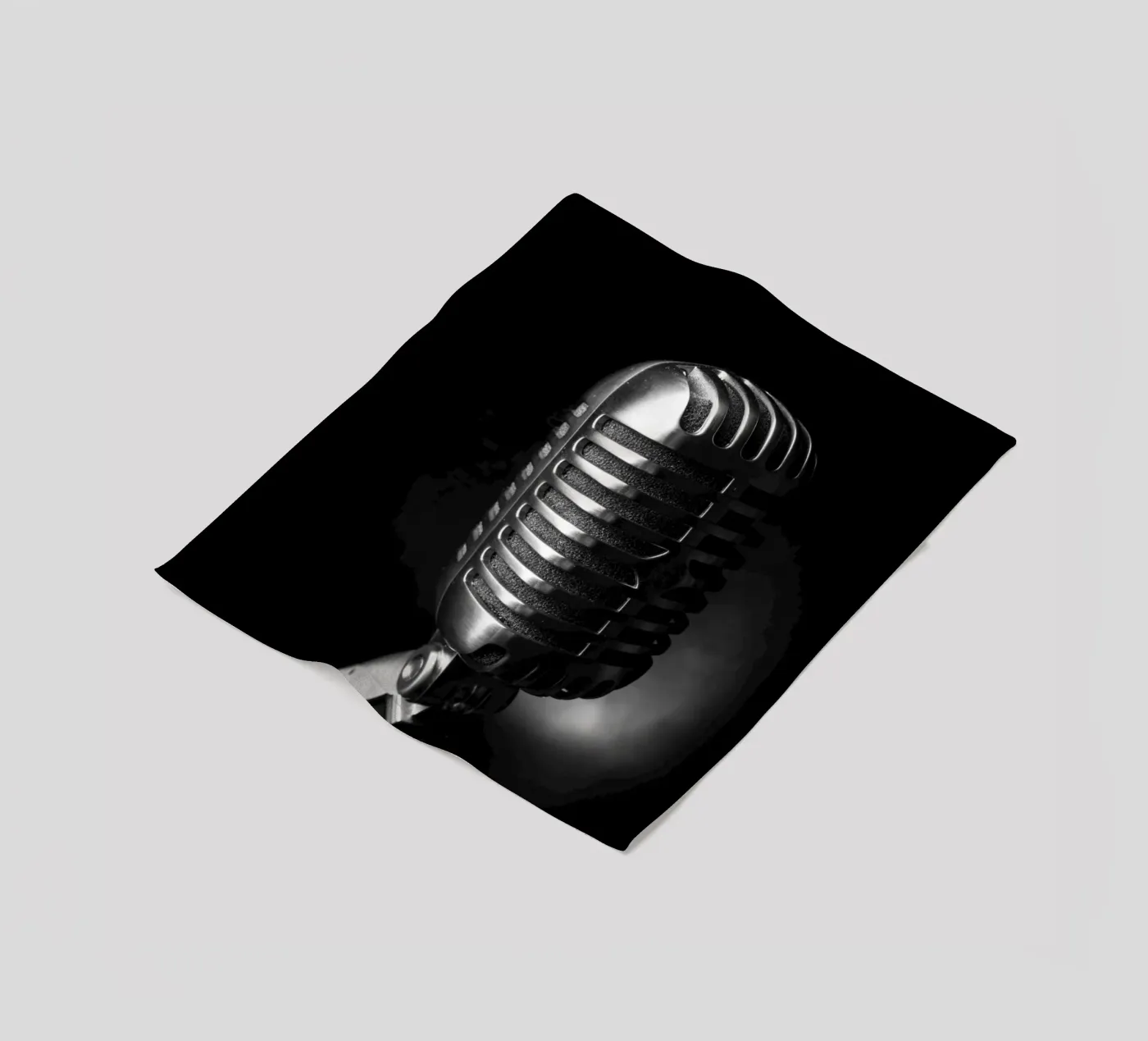 Classic microphone plaid polaire de anderm