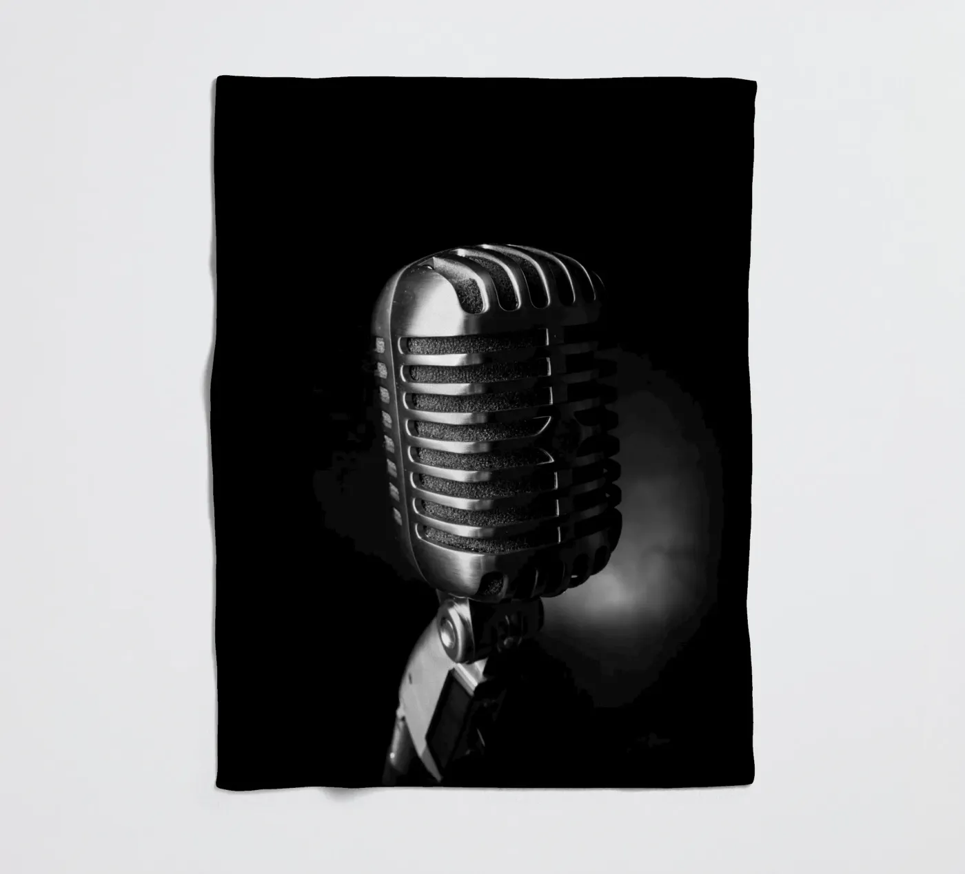 Classic microphone plaid polaire de anderm