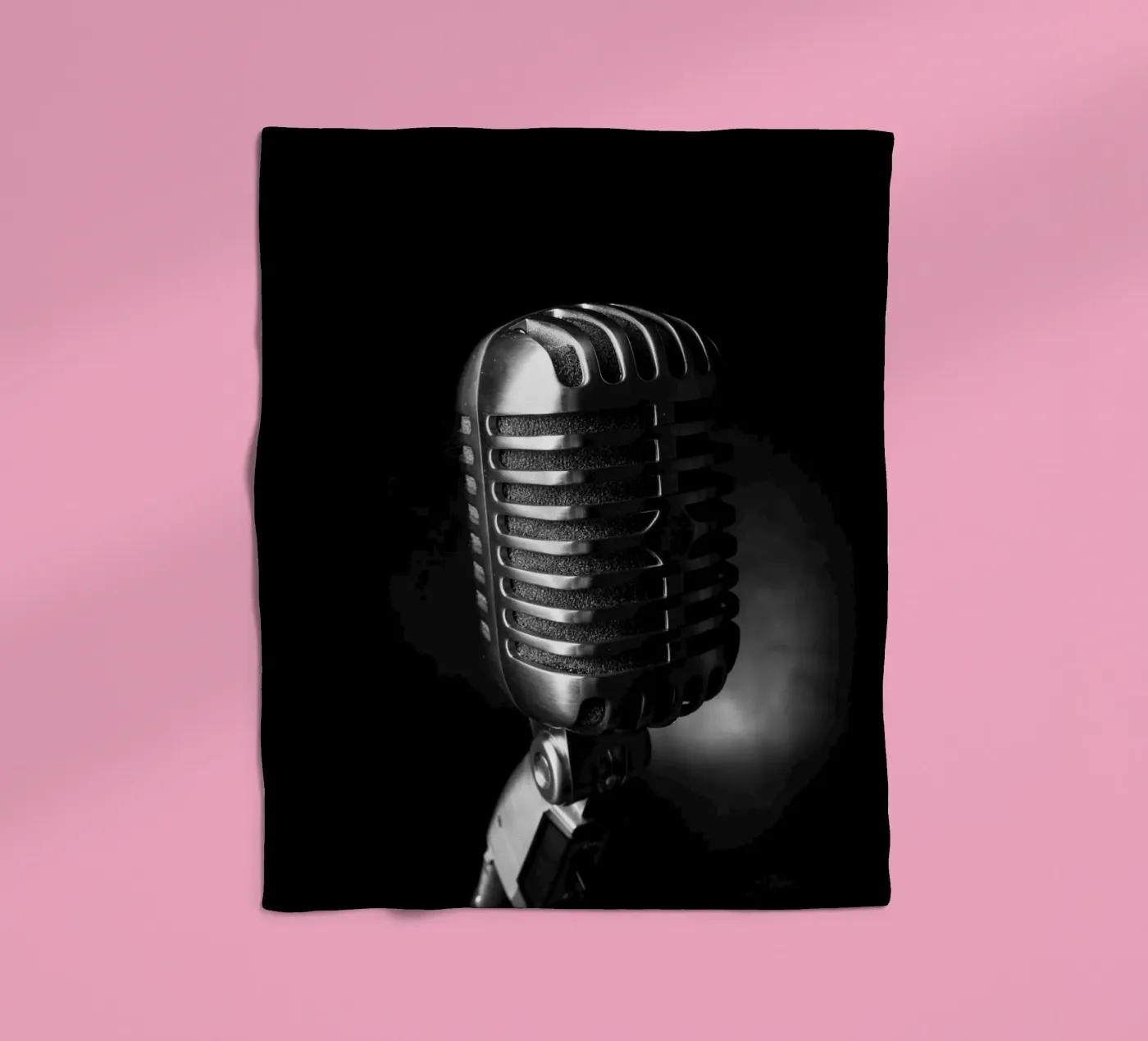 Classic microphone plaid polaire de anderm