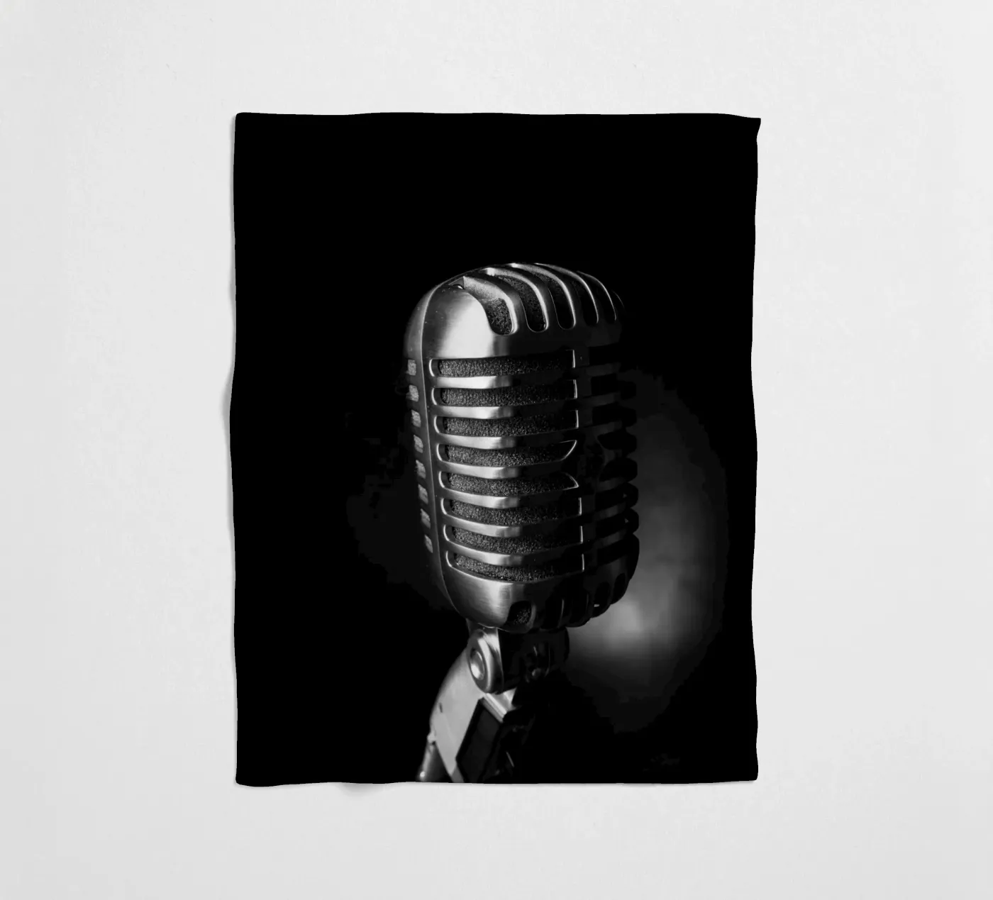 Classic microphone plaid polaire de anderm