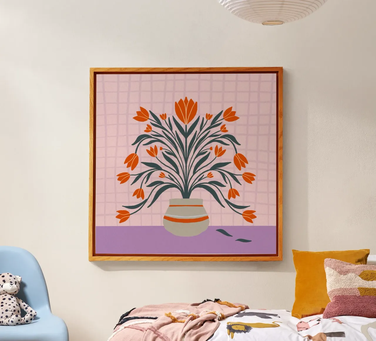 Tulipani - arancio e viola plexiglass da Wackapacka