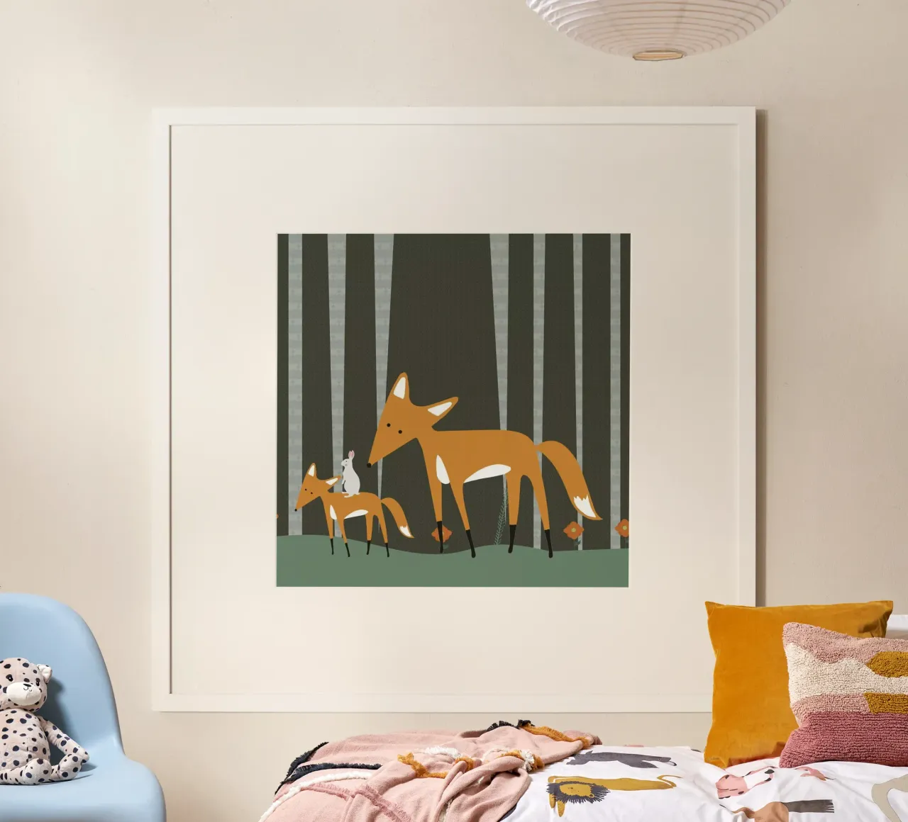 In The Woods poster con telaio in plastica da Karin Bijlsma