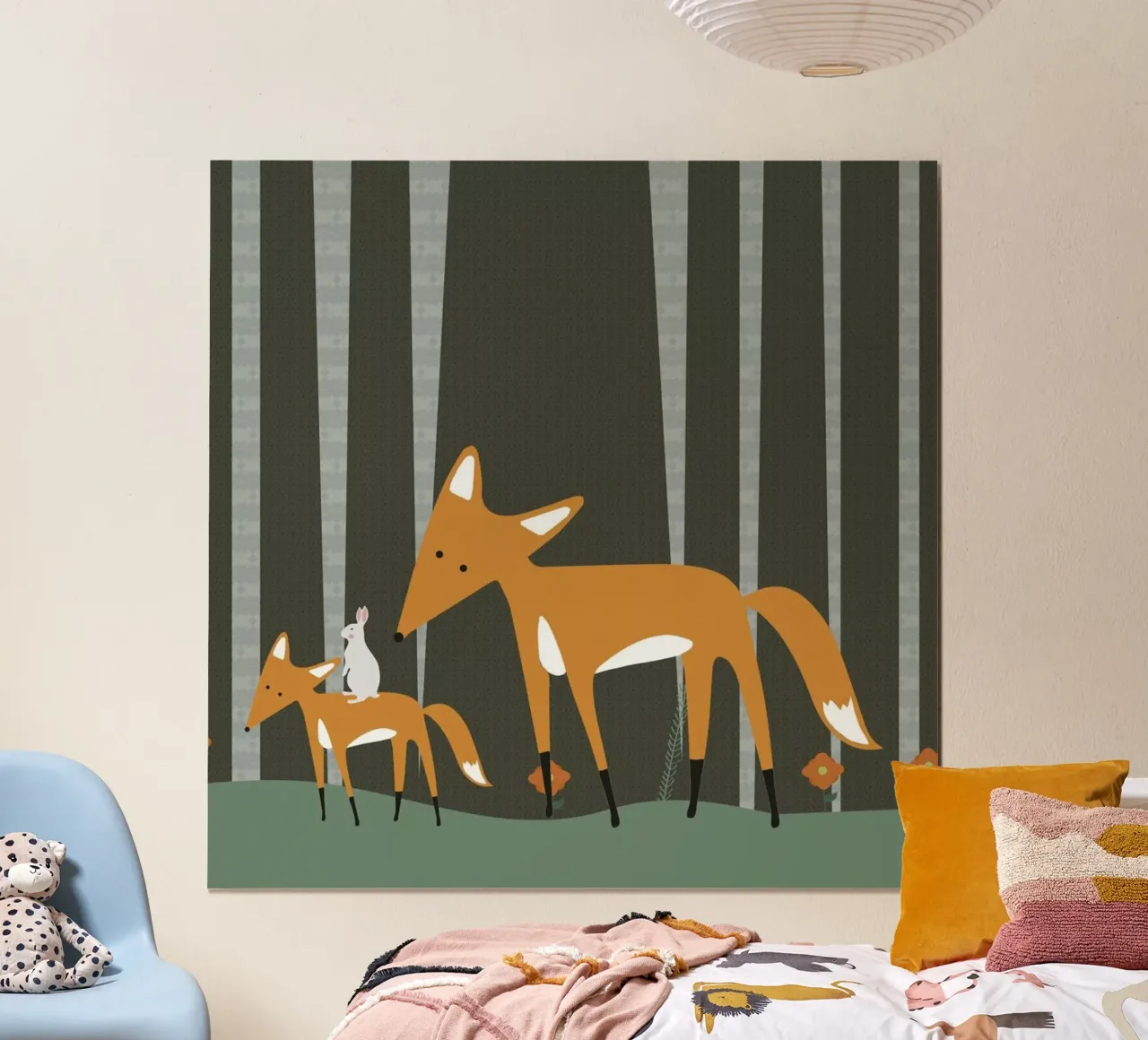 In The Woods poster con telaio in plastica da Karin Bijlsma