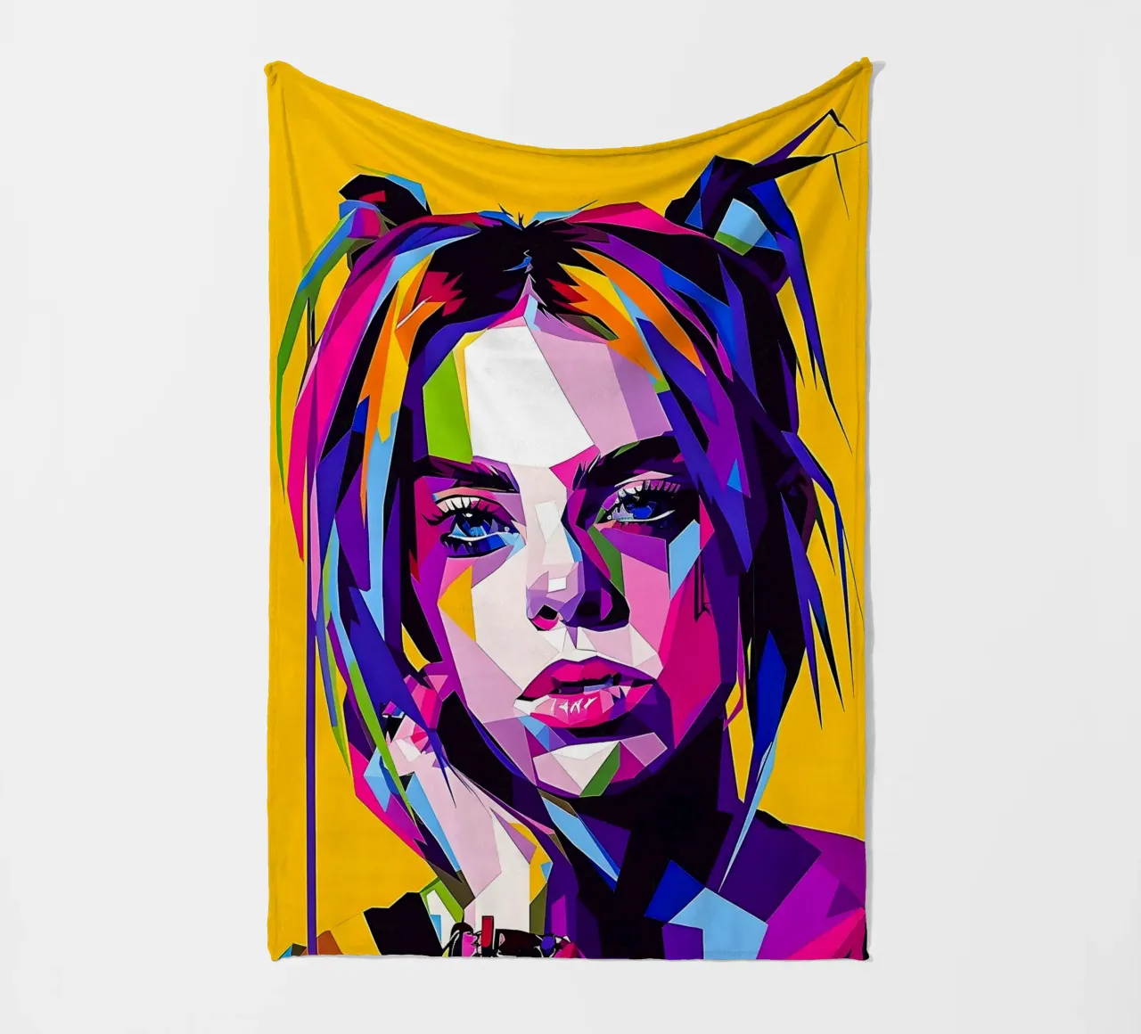 Billie Eillish fleece blanket by HopeStudio