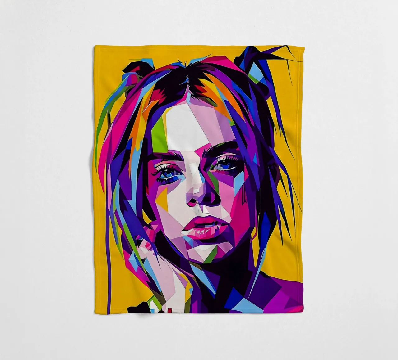 Billie Eillish fleece blanket by HopeStudio