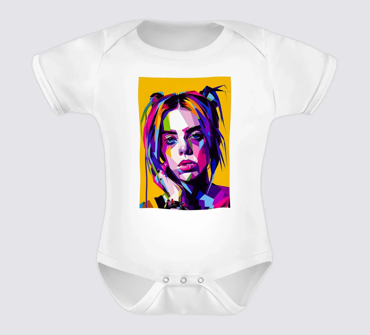 Billie Eillish body neonato maniche corte da HopeStudio