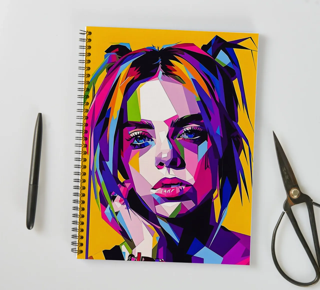Billie Eillish spiral notebook by HopeStudio